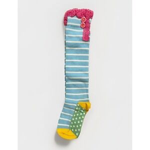 MATILDA JANE‎ Girls Striped Socks Blue Size Small New